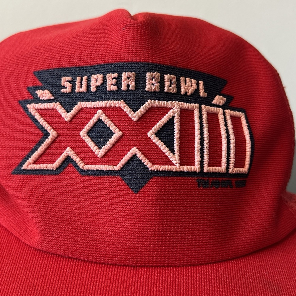 Vintage San Francisco 49ers Super Bowl XXIII Trucker Hat Winston Snapback - Picture 2 of 10